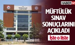 Geçici Kur’an Kursu Öğreticisi Sıralama Sınav Sonuçları açıklandı