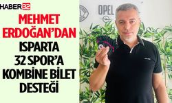 Mehmet Erdoğan’dan Isparta 32 Spor’a kombine desteği