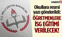 Öğretmenlere İSG eğitimi verilecek!