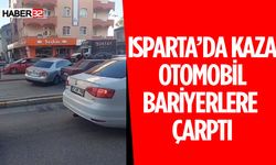 Otomobil Demir Bariyerlere Çarptı