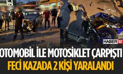 Isparta’da Otomobil ile Motosiklet Çarpıştı 2 Yaralı