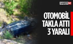 Otomobil Takla Attı 3 Kişi Yaralandı