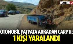 Otomobil patpata arkadan çarptı: 1 kişi yaralandı