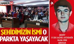 Şehidimizin ismi o parkta yaşayacak