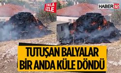 Isparta'da Saman Balyalarında Çıkan Yangın Kısa Sürede Büyüdü