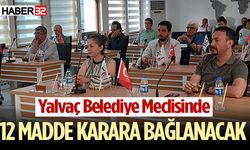 Yalvaç Belediye Meclisi bugün toplanacak