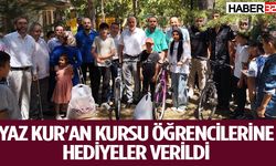 Yaz Kur'an Kursu öğrencilerine hediyeler verildi