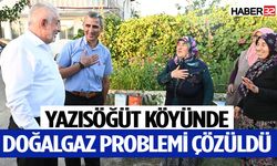 Yazısöğüt köyünde o konutların doğalgaz problemi çözüldü