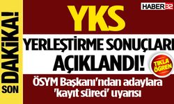 YKS yerleştirme sonuçları açıklandı!