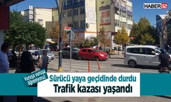 Sürücü yaya geçidinde durdu! Trafik kazası yaşandı