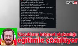 Çocukların internet alışkanlığı eğitimle çözülüyor