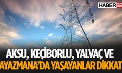 Isparta'da 4 bölge için Uyarı Yapıldı