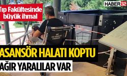 Engelli asansörünün halatı koptu: 2 kişi ağır yaralandı