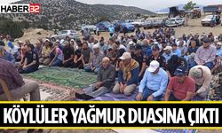 Aydoğmuş köyü halkı yağmur duası yaptı