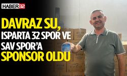 Davraz Su, Isparta 32 Spor ve Sav Spor’a sponsor oldu