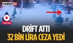 Isparta'da Drift Atan Sürücüye 32 Bin TL Ceza Kesildi