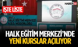 Halk Eğitim Merkezi'nde Yeni Kurslar Başlıyor