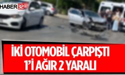 İki Otomobil Çarpıştı Kazada 2 Yaralı