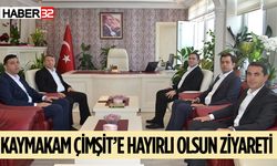 Kaymakam Çimşit’e Hayırlı Olsun Ziyareti