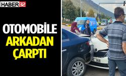 Isparta'da kaza: Otomobile arkadan çarptı