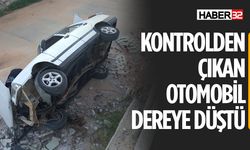 Burdur'da Otomobil Dereye Düştü