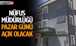 Nüfus Müdürlüğü pazar günü açık olacak