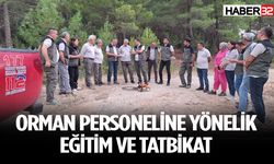 Orman personeline yönelik eğitim ve tatbikat