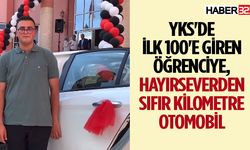 YKS'de ilk 100'e giren öğrenciye, hayırseverden sıfır kilometre otomobil