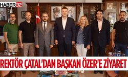 Rektör Çatal'dan Başkan Özer'e ziyaret