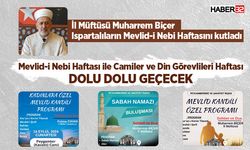 İl Müftüsü Biçer, Ispartalıların Mevlid-i Nebi Haftasını kutladı