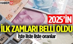 2025 yılının ilk zamları belli oldu