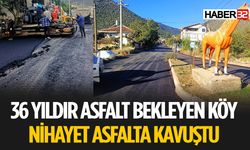 Köyde 38 Yıl Sonra Asfalt Yenilendi