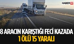 Zincirleme Trafik Kazasında 1 Astsubay Hayatını Kaybetti,