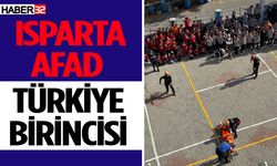 Isparta AFAD Türkiye birincisi oldu