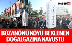 Bozanönü doğalgaz kullanımına başladı