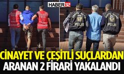 Cinayet ve çeşitli suçlardan aranan 2 firari yakalandı