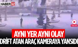 Isparta'da Drift Atan Sürücü Kameraya Yakalandı