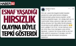 Yaşadığı hırsızlık olayına böyle tepki gösterdi