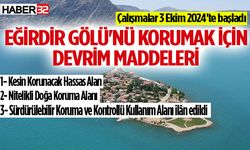 Eğirdir Gölü 'Kesin Korunacak Alan' İlan Edildi