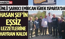 Emir Can İğrek Isparta’nın lezzetlerine hayran kaldı