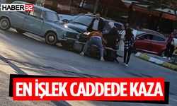 Isparta'nın İşlek Caddesinde Kaza