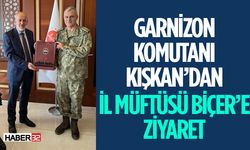 Garnizon Komutanı Kışkan Müftü Biçer'i Ziyaret Etti