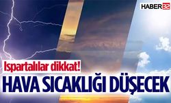 Isparta’da hava sıcaklığı düşecek