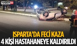 Isparta'da Kaza 4 Kişi Yaralandı