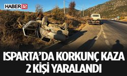 Isparta'da Korkunç Kaza 2 Yaralı