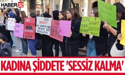 Isparta’da Kadına Şiddete 'Sessiz Kalma' Eylemi