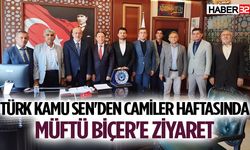 Türk Kamu Sen'den Camiler Haftasında Müftü Biçer'e ziyaret