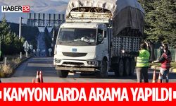 Isparta'da Kamyonlar Tek Tek Durduruldu