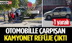 Isparta’da kamyonetle otomobil çarpıştı: 1 yaralı