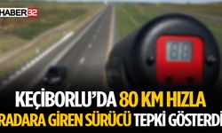 Isparta'da Radara Giren Sürücü Tepki Gösterdi